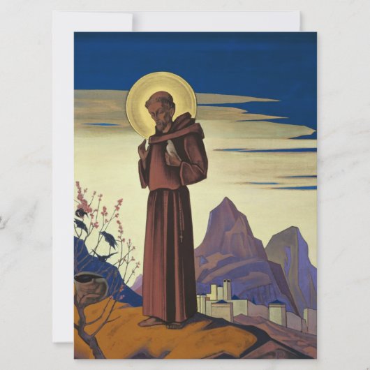 St Francis of Assisi (Christelijk Saint) Kaart (Voorkant)