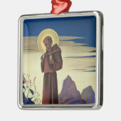 St Francis of Assisi (Christelijk Saint) Metalen Ornament (Links)