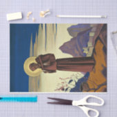 St Francis of Assisi (Christelijk Saint) Tissuepapier (Craft)