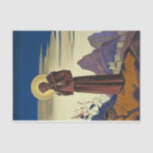 St Francis of Assisi (Christelijk Saint) Tissuepapier (Voorkant)