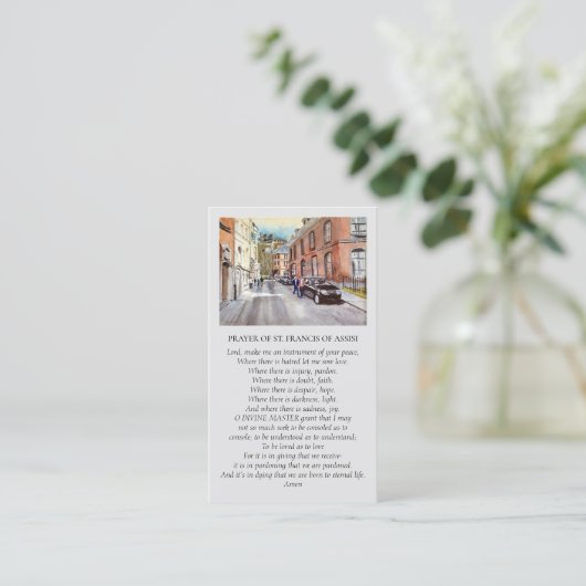 St. Francis of Assisi Dinant Scenic View Visitekaartje (Staand voorkant)