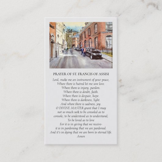 St. Francis of Assisi Dinant Scenic View Visitekaartje (Voorkant)