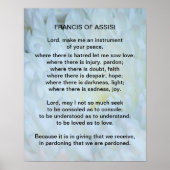 St Francis of Assisi gebed Poster (Voorkant)