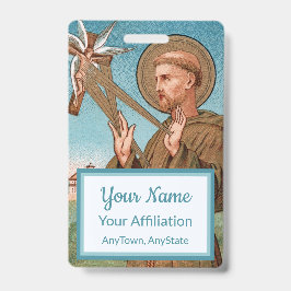 St. Francis of Assisi, Pater Seraphicus (SAU 040) Badge
