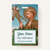 St. Francis of Assisi, Pater Seraphicus (SAU 040) Badge (Achterkant)