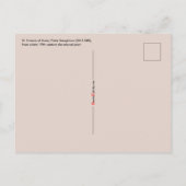 St. Francis of Assisi, Pater Seraphicus (SAU 040) Briefkaart (Achterkant)