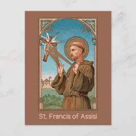St. Francis of Assisi, Pater Seraphicus (SAU 040) Briefkaart