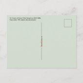 St. Francis of Assisi, Pater Seraphicus (SAU 040) Briefkaart (Achterkant)