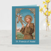 St. Francis of Assisi, Pater Seraphicus (SAU 040) Kaart (Gele Bloem)