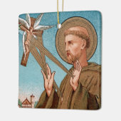 St. Francis of Assisi, Pater Seraphicus (SAU 040) Keramisch Ornament (Links)