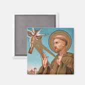 St. Francis of Assisi, Pater Seraphicus (SAU 040) Magneet (Voorkant / Achterkant)