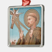 St. Francis of Assisi, Pater Seraphicus (SAU 040) Metalen Ornament (Links)