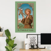 St. Francis of Assisi, Pater Seraphicus (SAU 040) Poster (Thuiskantoor)