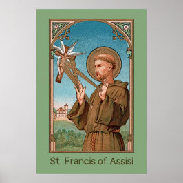 St. Francis of Assisi, Pater Seraphicus (SAU 040) Poster