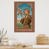 St. Francis of Assisi, Pater Seraphicus (SAU 040) Poster (Keuken)