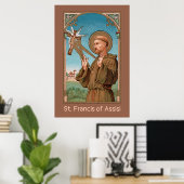St. Francis of Assisi, Pater Seraphicus (SAU 040) Poster (Thuiskantoor)