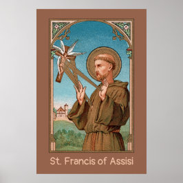 St. Francis of Assisi, Pater Seraphicus (SAU 040) Poster
