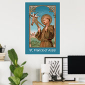 St. Francis of Assisi, Pater Seraphicus (SAU 040) Poster (Thuiskantoor)