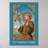 St. Francis of Assisi, Pater Seraphicus (SAU 040) Poster (Voorkant)