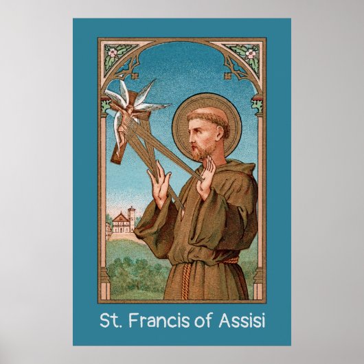 St. Francis of Assisi, Pater Seraphicus (SAU 040) Poster (Voorkant)