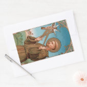 St. Francis of Assisi, Pater Seraphicus (SAU 040) Rechthoekige Sticker (Envelop)