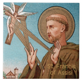 St. Francis of Assisi, Pater Seraphicus (SAU 040) Tegeltje