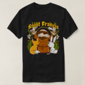 St Francis of Assisi Patron Saint of Animals Catho T-shirt (Design voorkant)