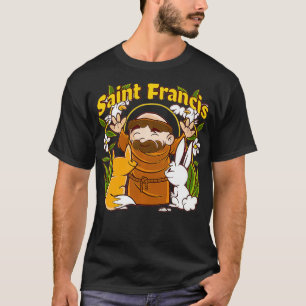 St Francis of Assisi Patron Saint of Animals Catho T-shirt