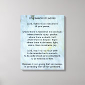 St Francis of Assisi Prayer Canvas Afdruk (Voorkant)