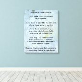 St Francis of Assisi Prayer Canvas Afdruk (Insitu (Houten vloer))