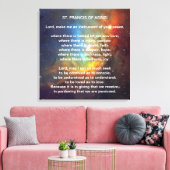 St Francis of Assisi Prayer Canvas Afdruk (Insitu (Woonkamer))