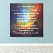 St Francis of Assisi Prayer Canvas Afdruk (Insitu (Houten vloer))