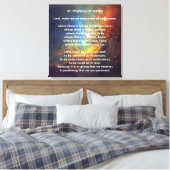 St Francis of Assisi Prayer Canvas Afdruk (Insitu (Slaapkamer))