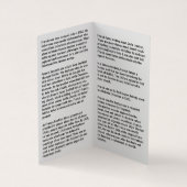 St Francis of Assisi prayer card Visitekaartje (Binnen)