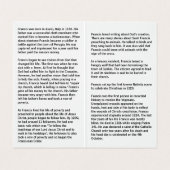 St Francis of Assisi prayer card Visitekaartje (Binnenkant ongevouwen)