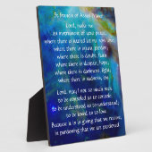 St Francis of Assisi Prayer Fotoplaat (Zijkant)