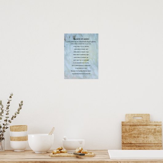 St Francis of Assisi prayer Poster (Keuken)