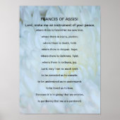 St Francis of Assisi prayer Poster (Voorkant)