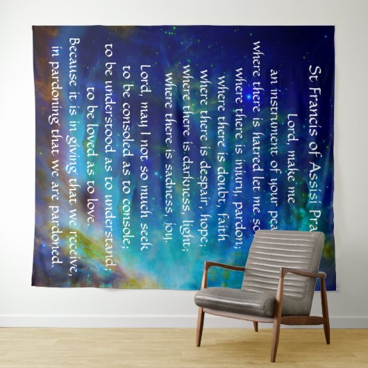 St Francis of Assisi Prayer Wandkleed (In Situ (horizontaal))