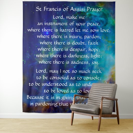 St Francis of Assisi Prayer Wandkleed (In situ)