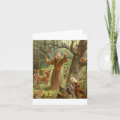 St Francis of Assisi preaching to animals Kaart (Voorkant)
