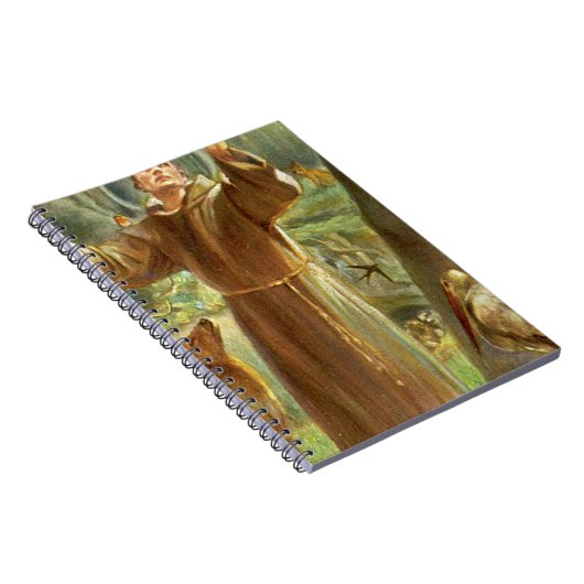 St Francis of Assisi preaching to animals Notitieboek (Rechterzijde)