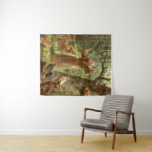 St Francis of Assisi preaching to animals Wandkleed (In Situ (horizontaal))