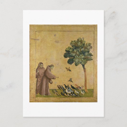 St. Francis of Assisi preaching to the birds Briefkaart (Voorkant)