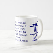 St Francis of Assisi Quote Koffiemok (Voorkant rechts)