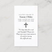 St. Francis of Assisi Red Yellow Blue Green Visitekaartje (Achterkant)