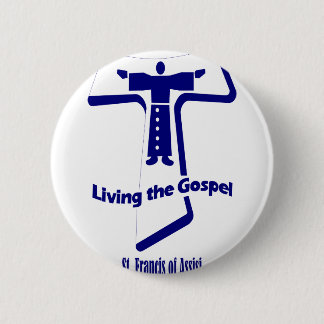 St Francis of Assisi Ronde Button 5,7 Cm