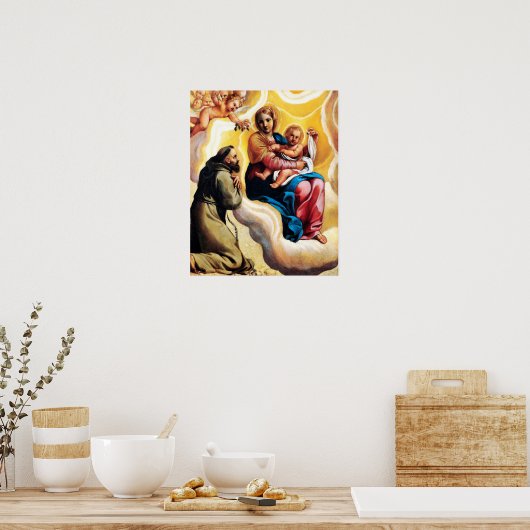 St Francis of Assisi - San Francisco de Asis 12 Poster (Keuken)