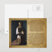 St Francis of Assisi's gebed Briefkaart (Voorkant / Achterkant)