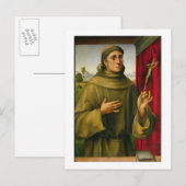 St. Francis of Assissi, c.1490 (tempera op panel) Briefkaart (Voorkant / Achterkant)